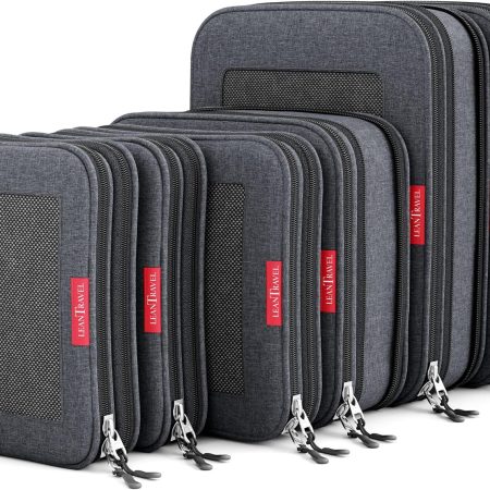 Compression Packing Cubes for Travel Organizers with Double Zipper, LeanTravel